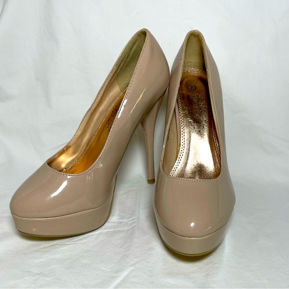 Sexy high heel platform pump buff color - Picture 1 of 8